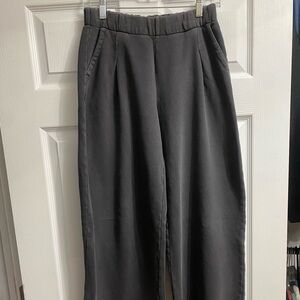 Aerie Charcoal Wide Leg Pants
